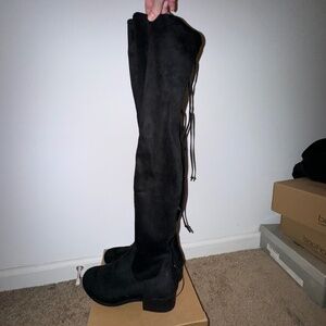 Thigh/knee high black boots